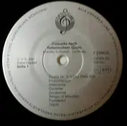 LP - Bach/Martha Schuster - Concerto Nach Italienischem Gusto