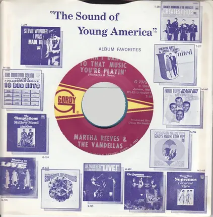 Martha Reeves & The Vandellas - I Can't Dance To That Music You're Playin'