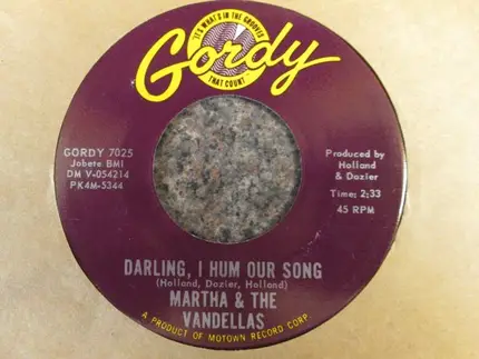 Martha Reeves & The Vandellas - Quicksand / Darling, I Hum Our Song