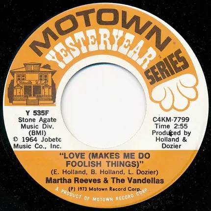 Martha Reeves & The Vandellas - Quicksand / Love (Makes Me Do Foolish Things)