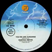 12inch Vinyl Single - Martha Reeves - Love Don't Come No Stronger / You're Like Sunshine