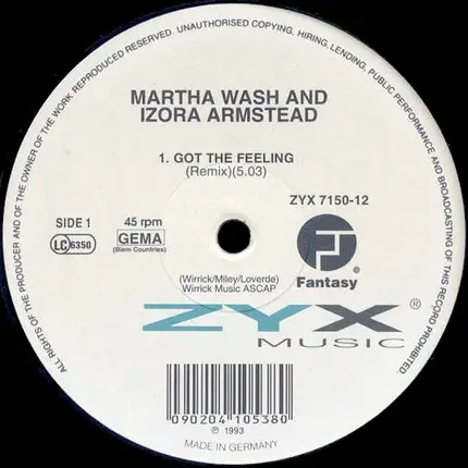Martha Wash & Izora Armstead - I Got The Feelin'