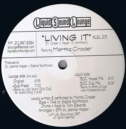 Martha Cinader - Living It