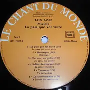 LP - Marti - Lo Pais Que Vol Viure