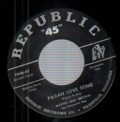 Martin And Brown - Somebody Else Is Taking My Place / Pagan Love Song