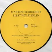 LP - Martin Heidegger - Martin Heidegger Liest Hölderlin