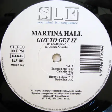 Martina Hall - Got To Get It