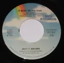 7inch Vinyl Single - Marty Brown - It Must Be Rain / Honky Tonk Special