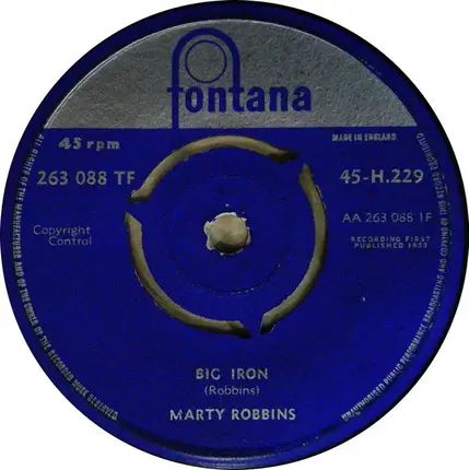 Marty Robbins - Big Iron / Cool Water