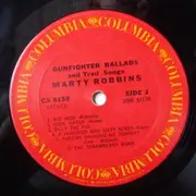LP - Marty Robbins - Gunfighter Ballads And Trail Songs - red labels with orange 'Columbia' rim
