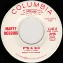 7inch Vinyl Single - Marty Robbins - It's A Sin / I Feel Another Heartbreak Coming On