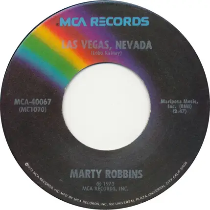 Marty Robbins - A Man And A Train / Las Vegas, Nevada