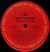 LP - Marty Robbins - Come Back To Me