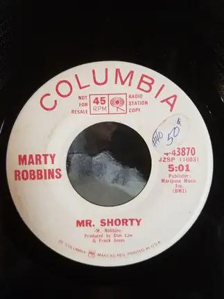 Marty Robbins - Tall Handsome Stranger / Mr. Shorty
