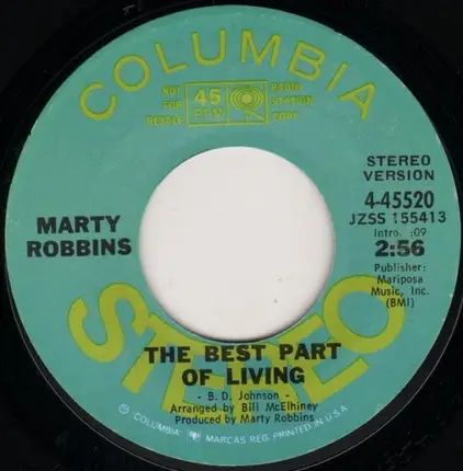 Marty Robbins - The Best Part Of Living