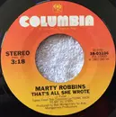7'' - Marty Robbins - That's All She Wrote / Tie Your Dream To Mine