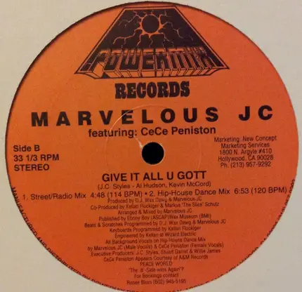 Marvelous JC - I Can't Take The Power