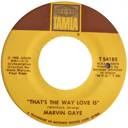 Marvin Gaye - That's the Way Love Is