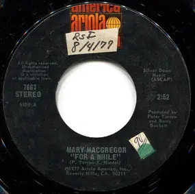 mary macgregor - For A While / The Lady I Am