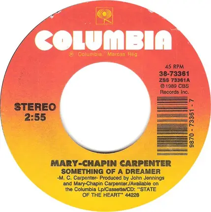 Mary Chapin Carpenter - Something Of A Dreamer