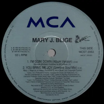 Mary J. Blige - I'm Goin' Down