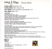 CD Single - Mary J. Blige - Family Affair