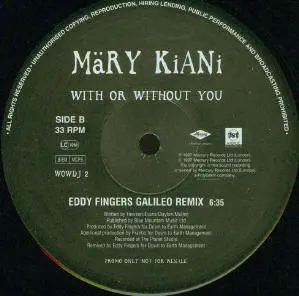 Mary Kiani - With Or Without You