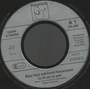 7inch Vinyl Single - Mary Roos & David Hanselmann - Es Ist Nie Zu Spät