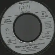 7inch Vinyl Single - Mary Roos & David Hanselmann - Es Ist Nie Zu Spät
