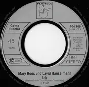7inch Vinyl Single - Mary Roos Und David Hanselmann - Lady