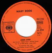 7inch Vinyl Single - Mary Roos - Lieber John