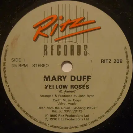 Mary Duff - Yellow Roses