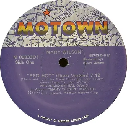 Mary Wilson - Red Hot / Midnight Dancer
