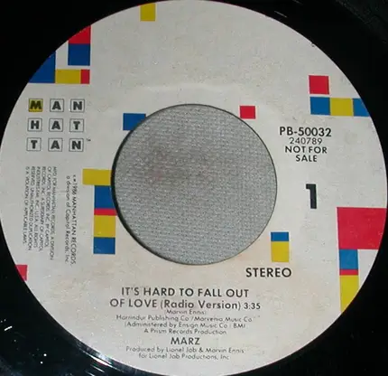 Marz - It's Hard To Fall Out Of Love