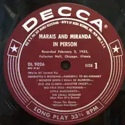 LP - Marais And Miranda - Marais And Miranda In Person