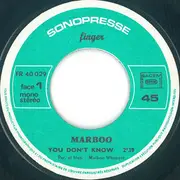 7inch Vinyl Single - Marboo Whisnant - You Don't Know / It's A Long Day - Mono