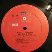 LP - Schumann - Sinfonie G-moll - Ouvertüre, Scherzo Und Finale E-dur, Op. 52