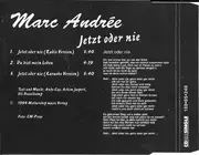 CD Single - Marc Andrée - Jetzt Oder Nie