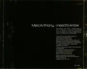 CD Single - Marc Anthony - I Need To Know (The Remixes)
