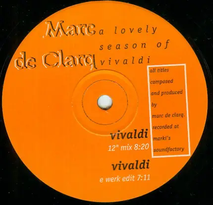 Marc de Clarq - A Lovely Season Of Vivaldi
