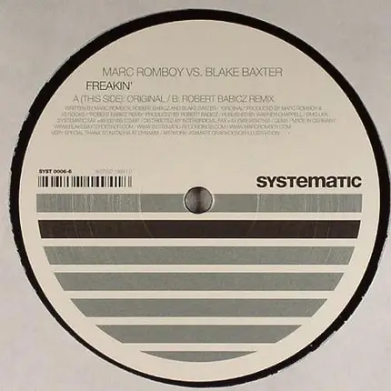Marc Romboy & Blake Baxter - Freakin'