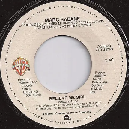Marc Sadane - Baby Won't Cha