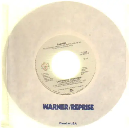 Marc Sadane - One Minute From Love / Never Had A Love Like You