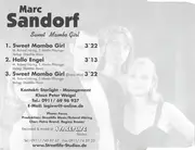 CD Single - Marc Sandorf - Sweet Mambo Girl