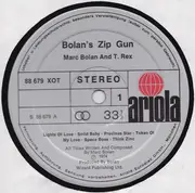 LP - Marc Bolan and T. Rex - Bolan's Zip Gun - die cut cover