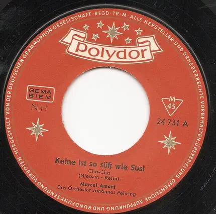 Marcel Amont - Keine Ist So Süß Wie Susi