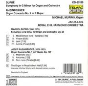 CD - Marcel Dupré / Josef Rheinberger - Michael Murray , Organ Jahja Ling - The Royal Philharmonic Orche - Symphony In G Minor / Organ Concerto No. 1
