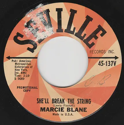 Marcie Blane - The Hurtin' Kind / She'll Break the String