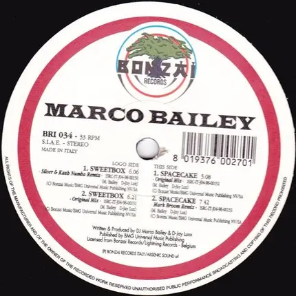 Marco Bailey - Sweetbox