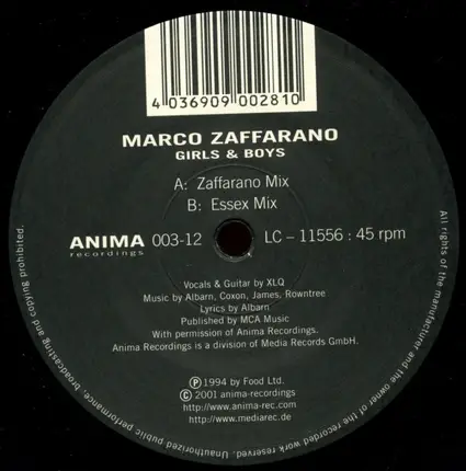 Marco Zaffarano - Girls & Boys